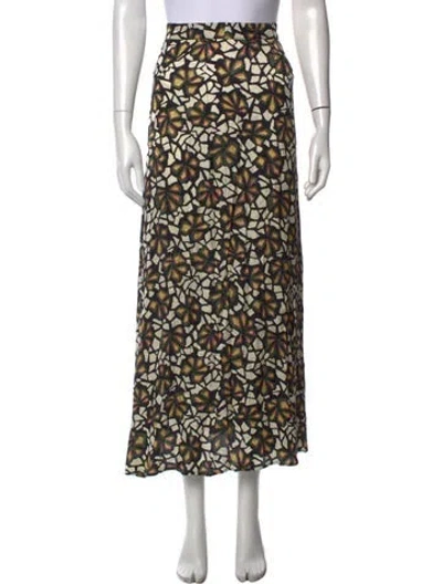 Pre-owned Ba&sh Printed Long Skirt In Multi