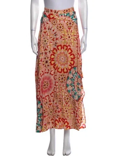 Pre-owned Ba&sh Printed Long Skirt W/ Tags In Neutral