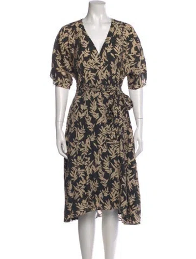 Pre-owned Ba&sh Printed Midi Length Dress