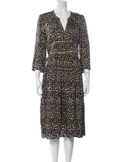 Pre-owned Ba&sh Printed Midi Length Dress