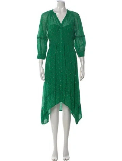 Pre-owned Ba&sh Printed Midi Length Dress