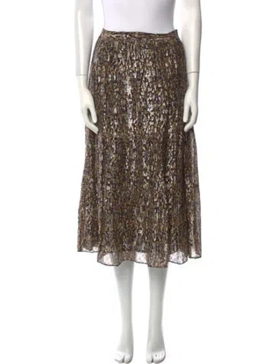 Pre-owned Ba&sh Printed Midi Length Skirt