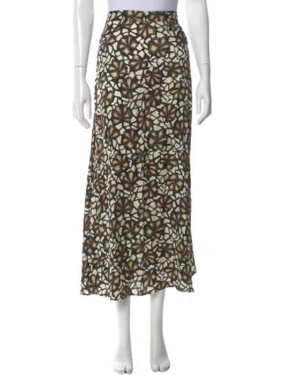 Pre-owned Ba&sh Printed Midi Length Skirt