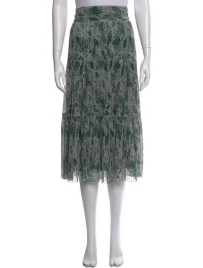 Pre-owned Ba&sh Printed Midi Length Skirt