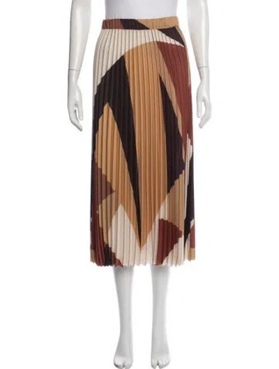 Pre-owned Ba&sh Printed Midi Length Skirt In Brown