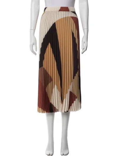 Pre-owned Ba&sh Printed Midi Length Skirt In Brown