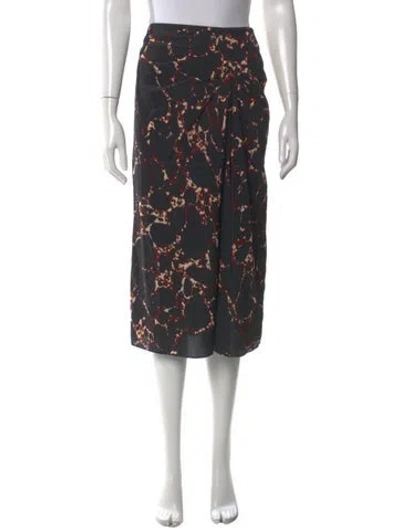 Pre-owned Ba&sh Printed Midi Length Skirt In Multi
