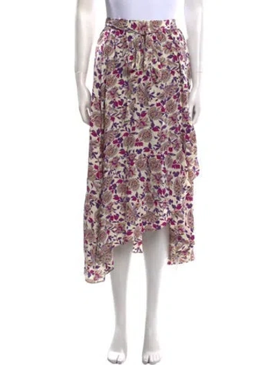 Pre-owned Ba&sh Printed Midi Length Skirt In Neutral