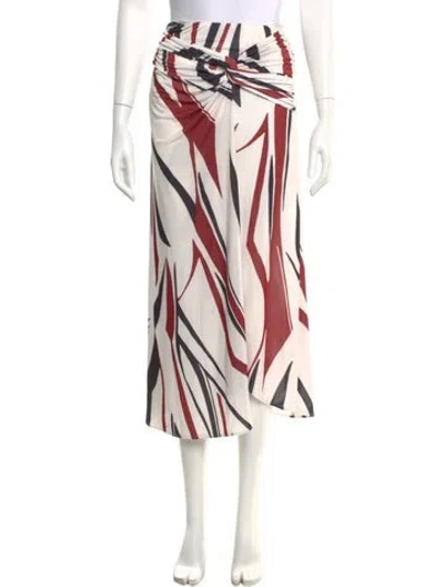 Pre-owned Ba&sh Printed Midi Length Skirt In Neutral