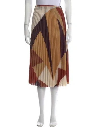 Pre-owned Ba&sh Printed Midi Length Skirt In Neutral