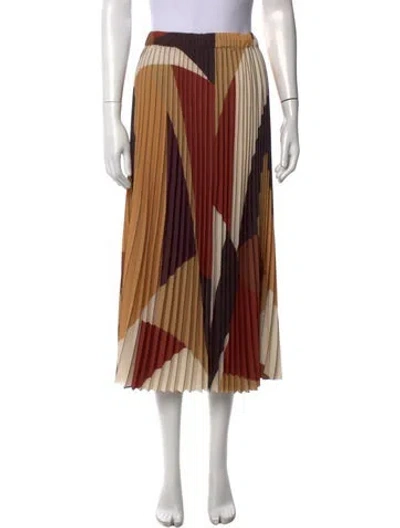 Pre-owned Ba&sh Printed Midi Length Skirt In Neutral