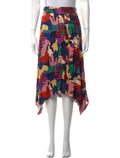 Pre-owned Ba&sh Printed Midi Length Skirt In Neutrals