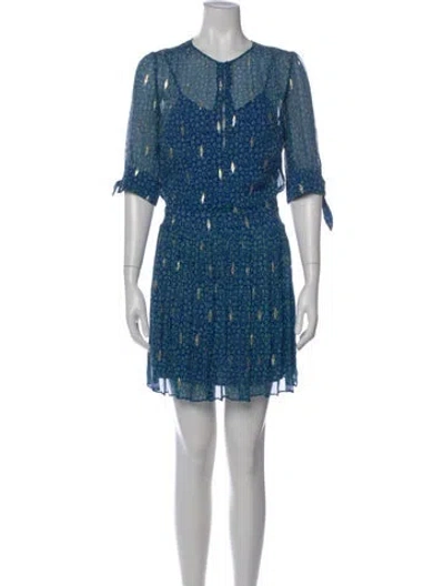 Pre-owned Ba&sh Printed Mini Dress