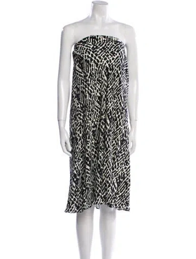 Pre-owned Ba&sh Printed Mini Dress In Black