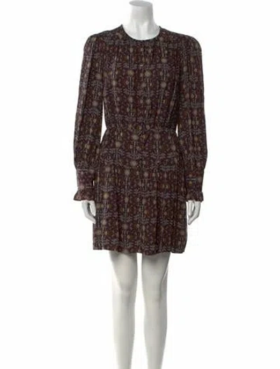 Pre-owned Ba&sh Printed Mini Dress In Multi