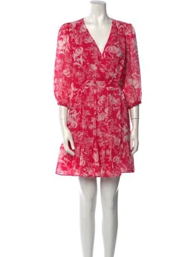 Pre-owned Ba&sh Printed Mini Dress In Multi