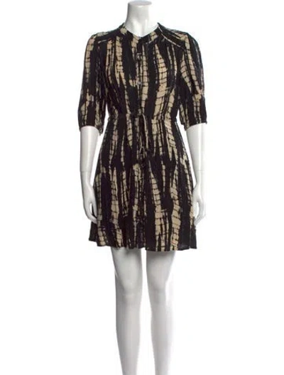 Pre-owned Ba&sh Printed Mini Dress In Multi