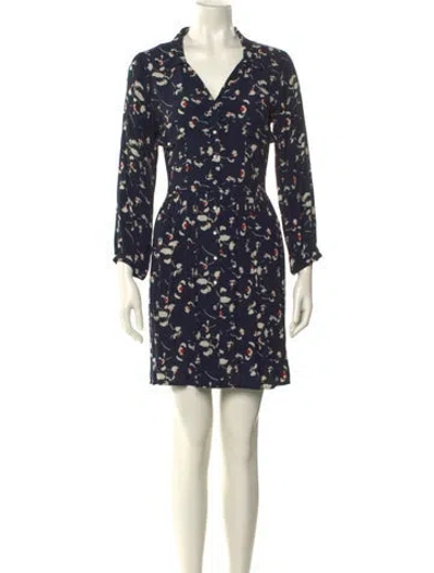 Pre-owned Ba&sh Printed Mini Dress In Multi