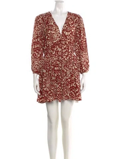 Pre-owned Ba&sh Printed Mini Dress In Multi