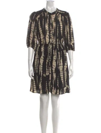Pre-owned Ba&sh Printed Mini Dress In Multi