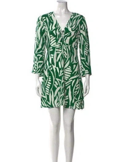 Pre-owned Ba&sh Printed Mini Dress In Multi