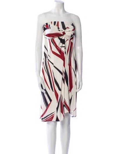 Pre-owned Ba&sh Printed Mini Dress In Neutral