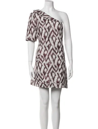 Pre-owned Ba&sh Printed Mini Dress W/ Tags In Metallic/neutrals