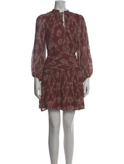 Pre-owned Ba&sh Printed Mini Dress W/ Tags In Multi