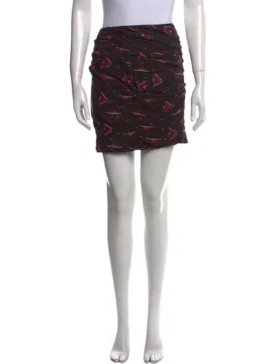 Pre-owned Ba&sh Printed Mini Skirt In Multi