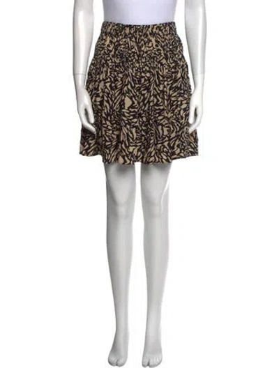 Pre-owned Ba&sh Printed Mini Skirt In Neutral
