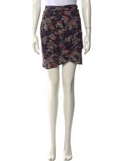 Pre-owned Ba&sh Printed Mini Skirt In Neutral