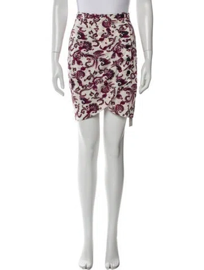 Pre-owned Ba&sh Printed Mini Skirt In Neutral
