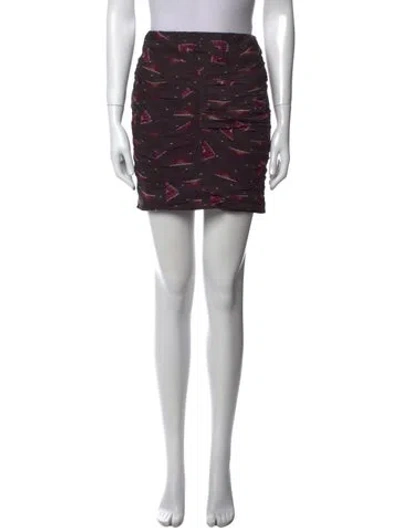 Pre-owned Ba&sh Printed Mini Skirt W/ Tags In Multi