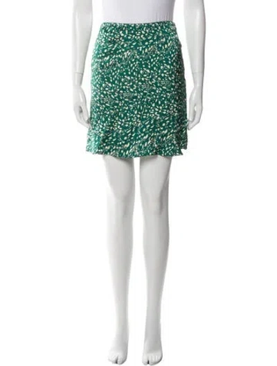 Pre-owned Ba&sh Printed Mini Skirt W/ Tags In Multi