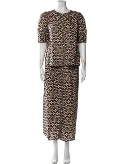 Pre-owned Ba&sh Printed Skirt Set In Multi