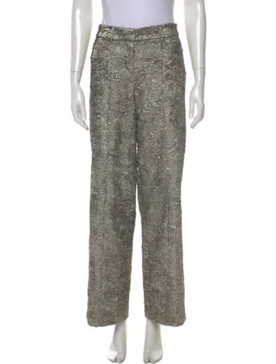 Pre-owned Ba&sh Printed Wide Leg Pants In Neutral