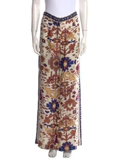 Pre-owned Ba&sh Printed Wide Leg Pants W/ Tags In Multi