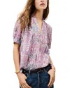 Ba&sh Pueblo Floral-print Puff-sleeve Top In Multi