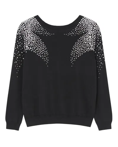 Ba&sh Pull Flore In Black