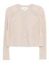 Ba&sh Puria Button Cardigan In Neutral
