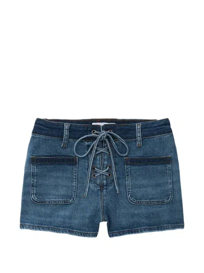 Ba&sh Rio Denim Shorts In Blue