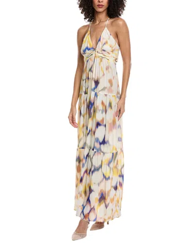 Ba&sh Sleeve V-neck Collar Dress Faoya For Women In Multi