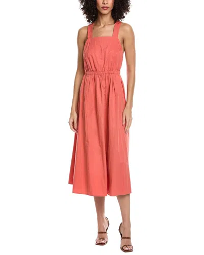 Ba&sh Robe Tali Midi Dress In Orange