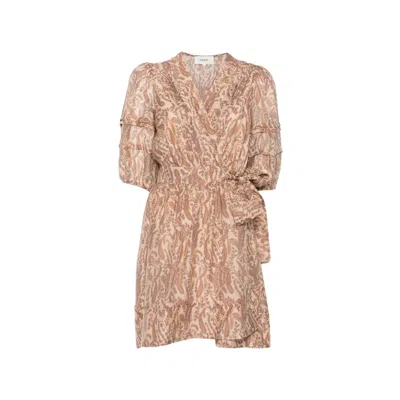 Ba&sh Robe Teodora Mini Dress In Neutral