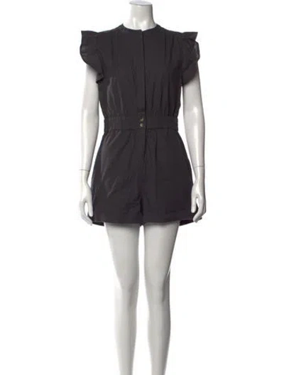 Pre-owned Ba&sh Romper In Gray