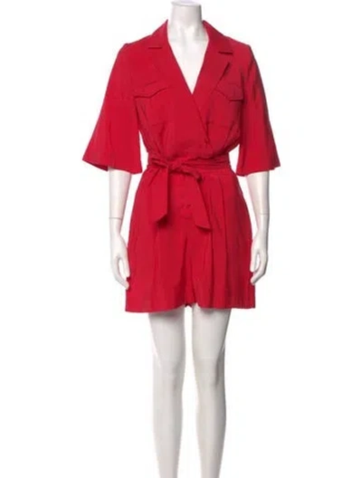 Pre-owned Ba&sh Romper In Red