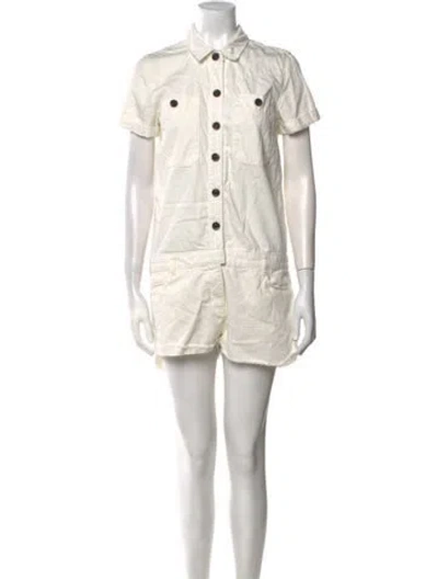 Pre-owned Ba&sh Romper In White