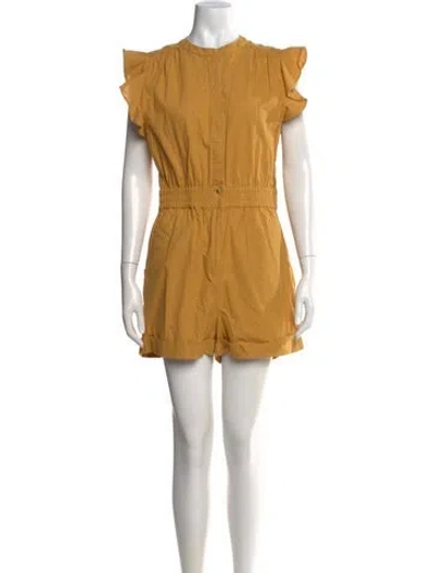 Pre-owned Ba&sh Romper In Yellow