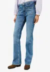 Ba&sh Ross Mid-rise Flared Jeans In Blue