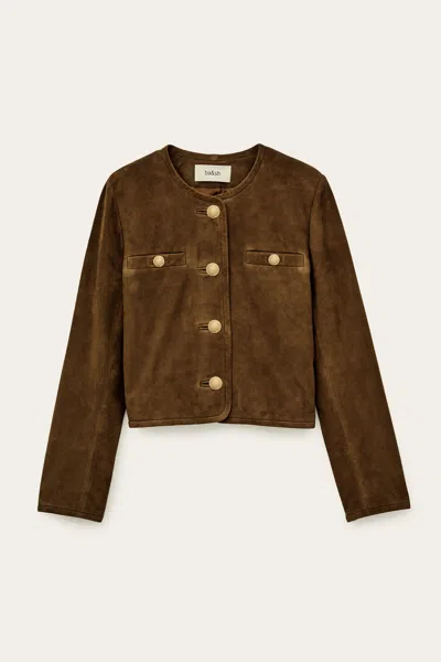 Ba&sh Round Collar Collar Jacket Mella For Women In Brown